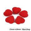 10/20Pcs Acrylic Velvet Heart-shaped Pendant Charm For Jewelry Making DIY Earring Accessories
