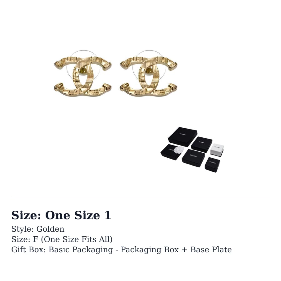 Chanel Metal Earrings Women's Gold ABB375-B13473-NP955