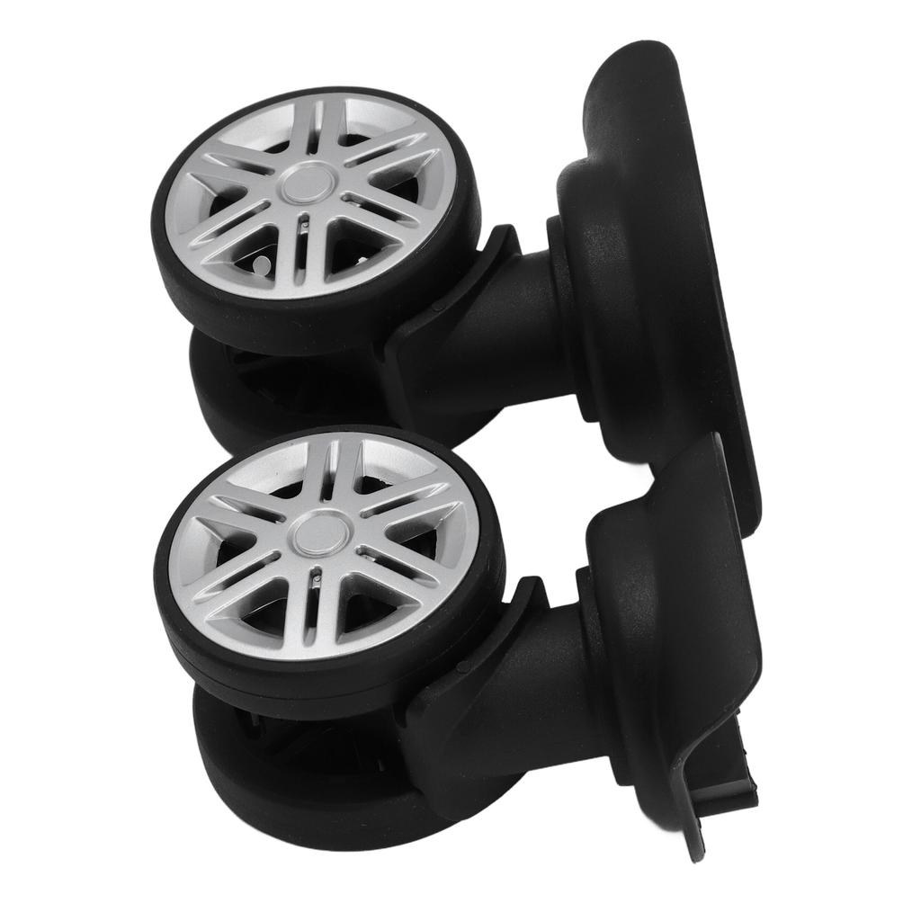 1pair Luggage Wheel Spare Part Black 360 Degree Trunk Wheels Universal Suitcase Castor for Trolley Luggage