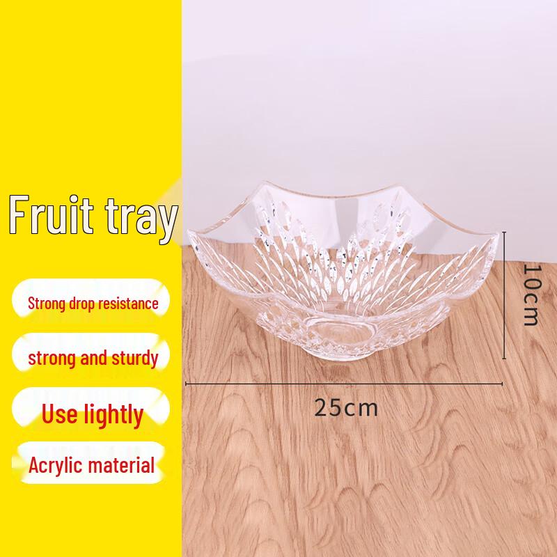 Zhongran Acrylic Polygonal Salad Fruit Plate
