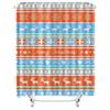 TU Christmas Shower Curtain Festive Holiday Decor Waterproof Fabric Xmas Bathroom Backdrop Merry Christmas Pattern Holiday Home