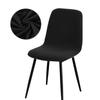 Solid Color Chair Cover Thickened Elastic Minimalist Dining Seat Cover Removable Washable Chair Slipcover Anti-dirty All Season