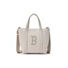 New MLB - Tote Basket Bag Handbag Shoulder Bag Crossbody Bag Unisex Dark Cream 3AORS884N-43CRD