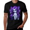Goth Beauty Purple TShirt Novelty Graphic Tee Shirt
