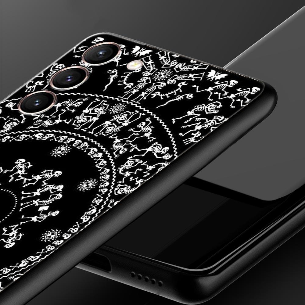 Skeleton Skull Phone Case for Samsung Galaxy S26 S25 S24 S23 S22 S20 S21 FE Ultra S25 Edge Plus 5G Soft TPU Cover Fundas Capas