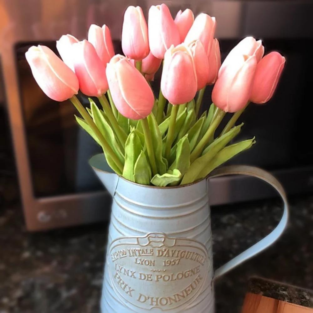 3/5/10/15/20pcs Tulips Artificial Flowers Real Touch Flower Bouquet Tulips Fake Flower for Wedding Home Decoration