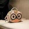 New Korean Style Fashionable Crossbody Bag, Simple and Versatile, Single Shoulder Bag, Cartoon Handheld Small Round Bag