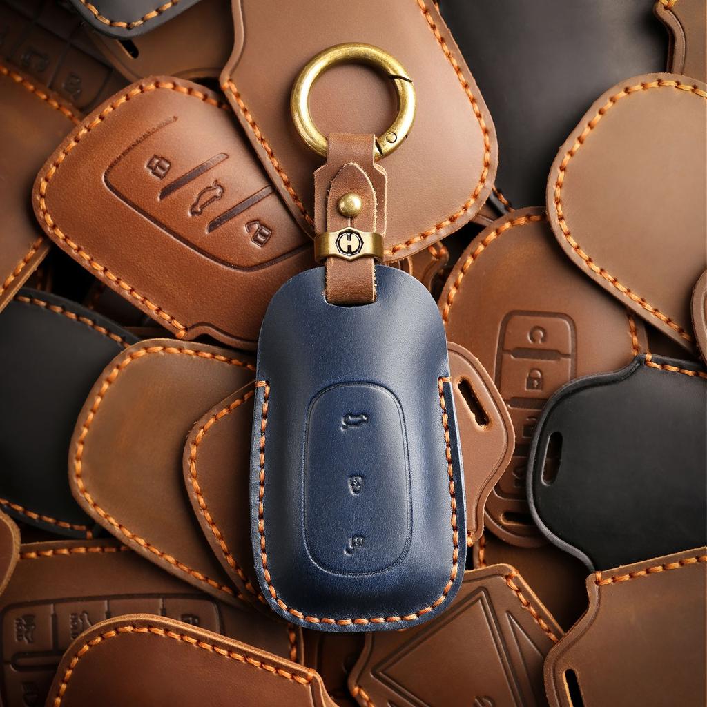 Retro Key Cover For Ideal L7 Key Bag L8 L6 Car Keychain L9 One Mega Leather Case