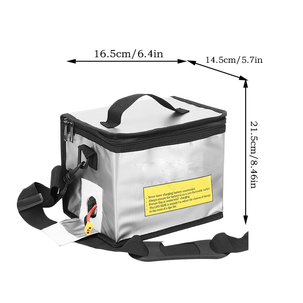 Borsa per Batterie RC Grande Custodia per Batterie Borsa Protettiva Ignifuga Antiesplosione Per Stoccaggio Trasporto E Ricarica
