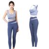 Kesaeki Yoga and Sportswear Yoga Top and Bottom Training Yoga Wear with High Women's Set, Stylish, Non-Slip Set, Wear, Women's Cups, Breathable,