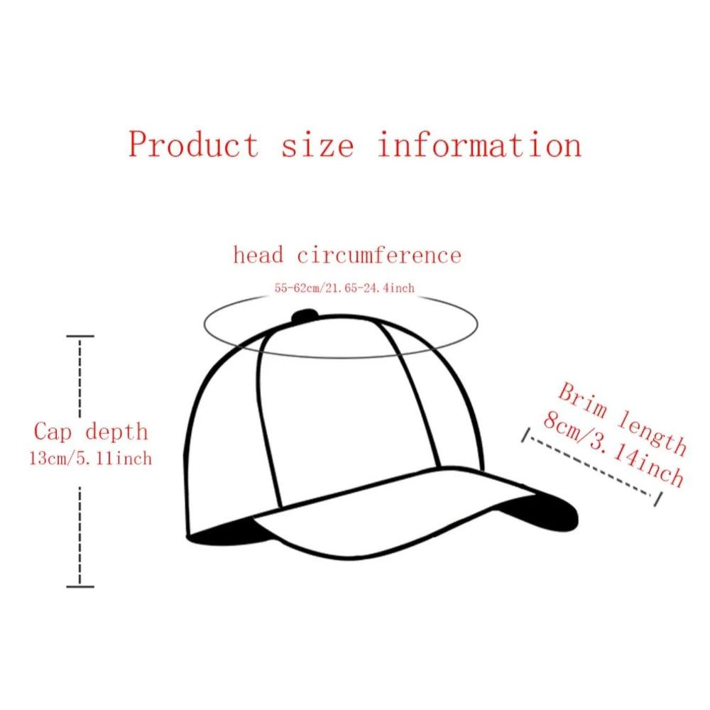Trendy and Versatile Outdoor Street Style Retro Washed Printed Baseball Cap for Men and Women In Multiple Colors Available