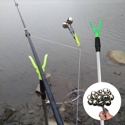 2/3/5Pcs Fishing Rod Bell Alarm Freshwater Seawater Universal Stainless Steel Clip Type Fishing