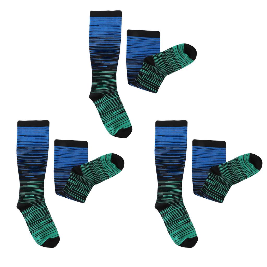 3 Pairs Wide Calf Compression Socks Plus Size Compression Socks Knee High Large Support Stockings fo