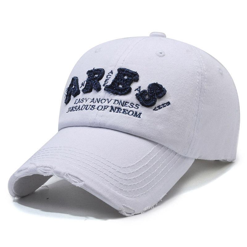 

Женская весенне-осенняя кепка с вышивкой и буквами, уличная мужская дорожная солнцезащитная бейсболка, женская панама с хвостиком белый