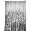 Chicago City Skyline Silhouette Landscape Sheer Curtains for Living Room Decoration Window Curtains Kitchen Tulle Voile Curtains
