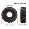 4PCS 1.0inch 57-67mm RC Crawler Tires Wheel Rim for 1/18 RC Rock Crawler Axial SCX24 Bronco AX24 TRX4M Defender FMS FCX18 FCX24
