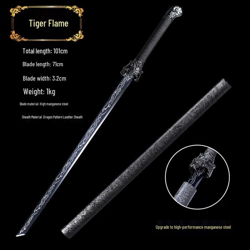 Manganese Steel Tang & Xiu Chun Dao Unsharpened Saber