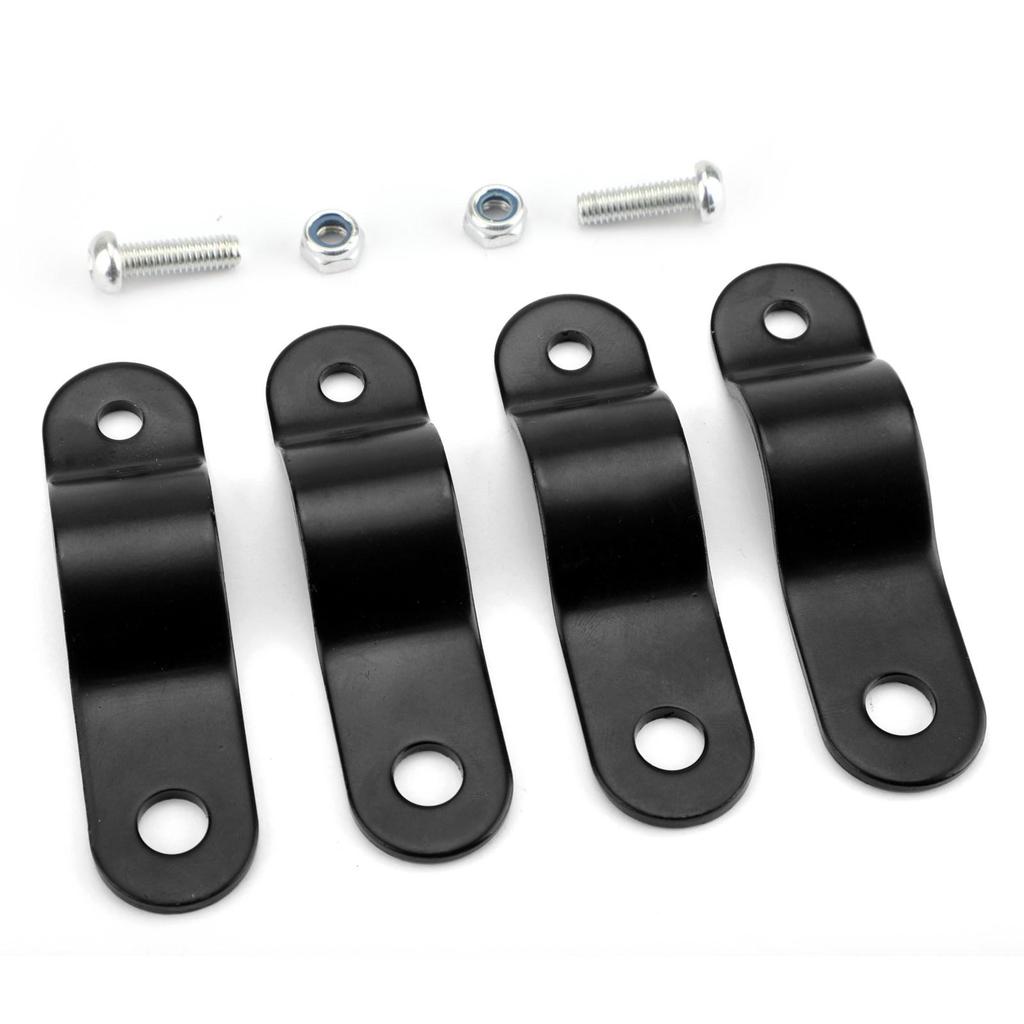 30-35mm Black Adjustable Motorcycle Bull Bar Light Foglight Mount Bracket Clamp