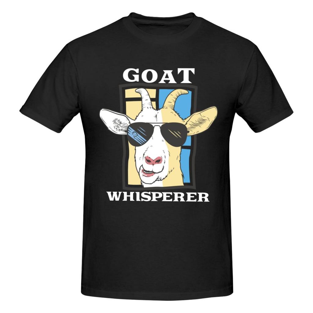 Unisex The Goat Whisperer Funny Goat Lover Farmer Gifts T Shirt Streetwear Plus Size Cotton Sleeve Custom Tshirts