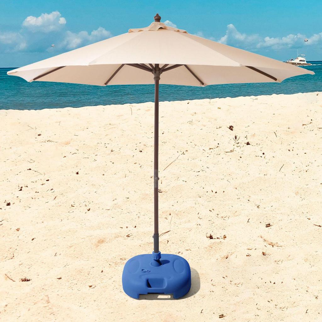 Patio Umbrella Base Refillable Windproof Pole Holder Water/Sand Filled Umbrella Weight for Outdoor Beach Poolside Patio Yard
