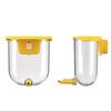 Wall Mounted Bird Cage Water Feeder Pin-Touch Automatic Parrot Water Dispenser No Drip Transparent Bird Cage Waterer