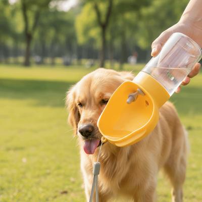 2 In 1 Dog Water Bottle Leakproof Drinking Feeder Pet Travel Cup Large Capacity with Filter Pet Water Cup Outdoor Travel
