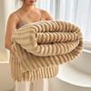 LISM Knitted Striped Warm Blanket