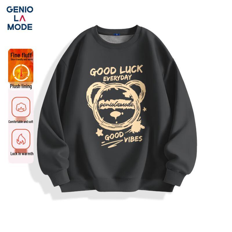 

GENIOLAMODE Men s Warm Fleece Hoodie M