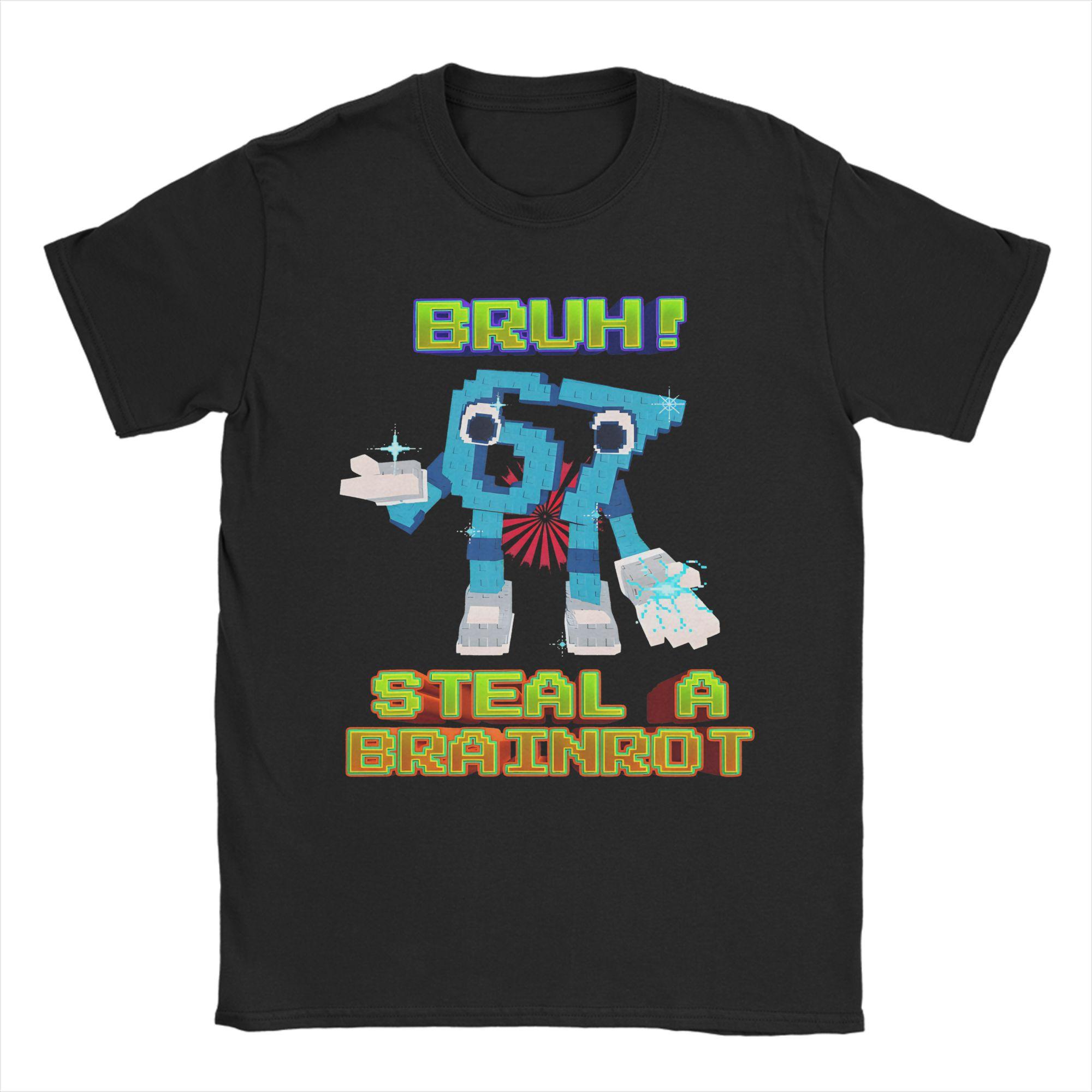 

Unisex Women TShirt Bruh Brainrot Meme Casual Cotton Tees Short Sleeve Six Seven T Shirts Crewneck Clothes Graphic 4XL