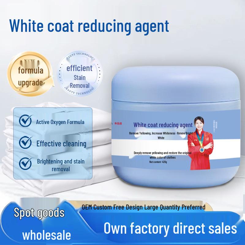White Garment Reviver: Stain & Yellowing Remover, Whitening Wash for Clothes