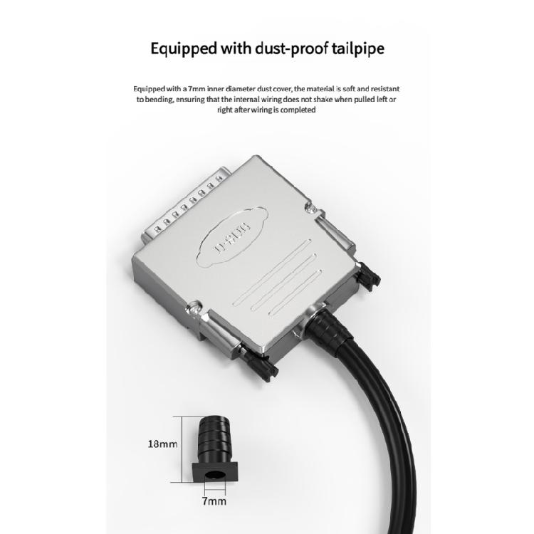 DB25 25Pin AntiCorrosion Terminals Plugs Quick Connect Design Copper Gold Plateds Contacts For Reliable Signal Transfer