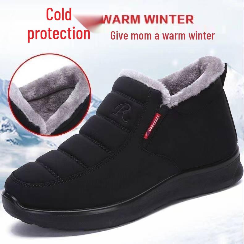 Naiste puuvillased talvejalatsid – soojad, paksud, sametvoodriga jalatsid eakatele