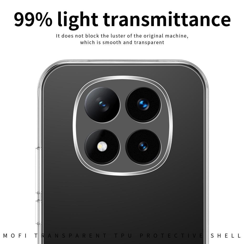 Para Xiaomi Poco M8 5G/Redmi Note 15 5G (Global)/15 4G (Global) Funda de Teléfono Transparente MOFI Ultrafina TPU Cubierta Trasera para Teléfono