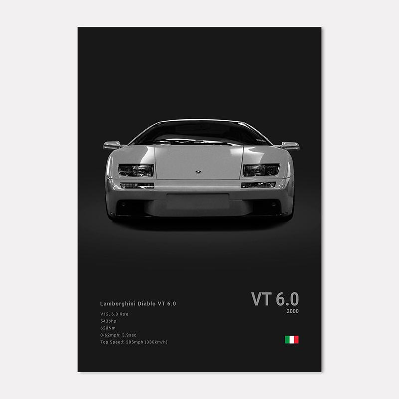 Famous Cars LP 640 Canvas Wall Art Print Poster Aventador URUS VENENO Decoration Mural Modern Home Decor Birthday Gift Unframed