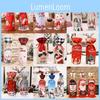 Christmas Wine Bottle Accessories Cute Cartoon Printed Table Decor Props