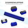 Foldable Balance Beam, Non-Slip, Suede Cover, Sturdy Wood, 210 x 10 x 6.5 cm, Blue