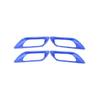 Inner Door Handle Decor Frame Cover For Honda Fit/Jazz 2014-20 Blue Carbon Fiber