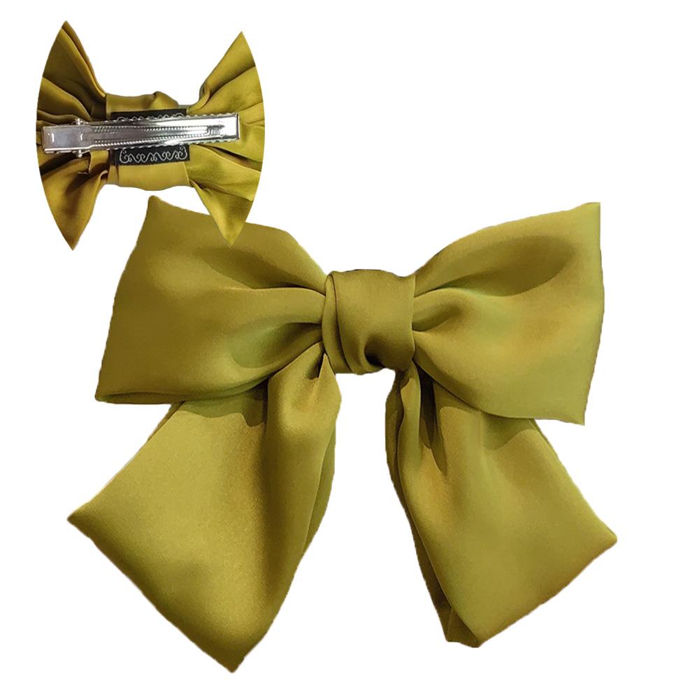 Big Hair Bow Ties Hair Clips Satin Two Layer Butterfly Bow For Women Accessories Barrettes for School Christmas Gift