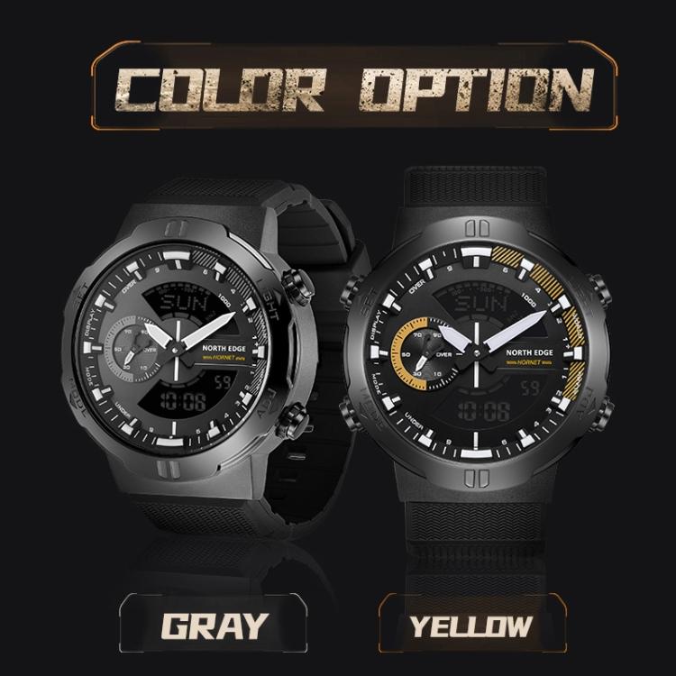 Flash Sale NORTH EDGE HORNET Dual Digital Alarm Clock Timing Men Luminous 50m Waterproof Sports Swimming Watch