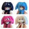 Girls Puppy Hat with Eye Furry Puppy Hat Gifts Warm Winter Hat Adult Children Furry Ears Winter Photo Props