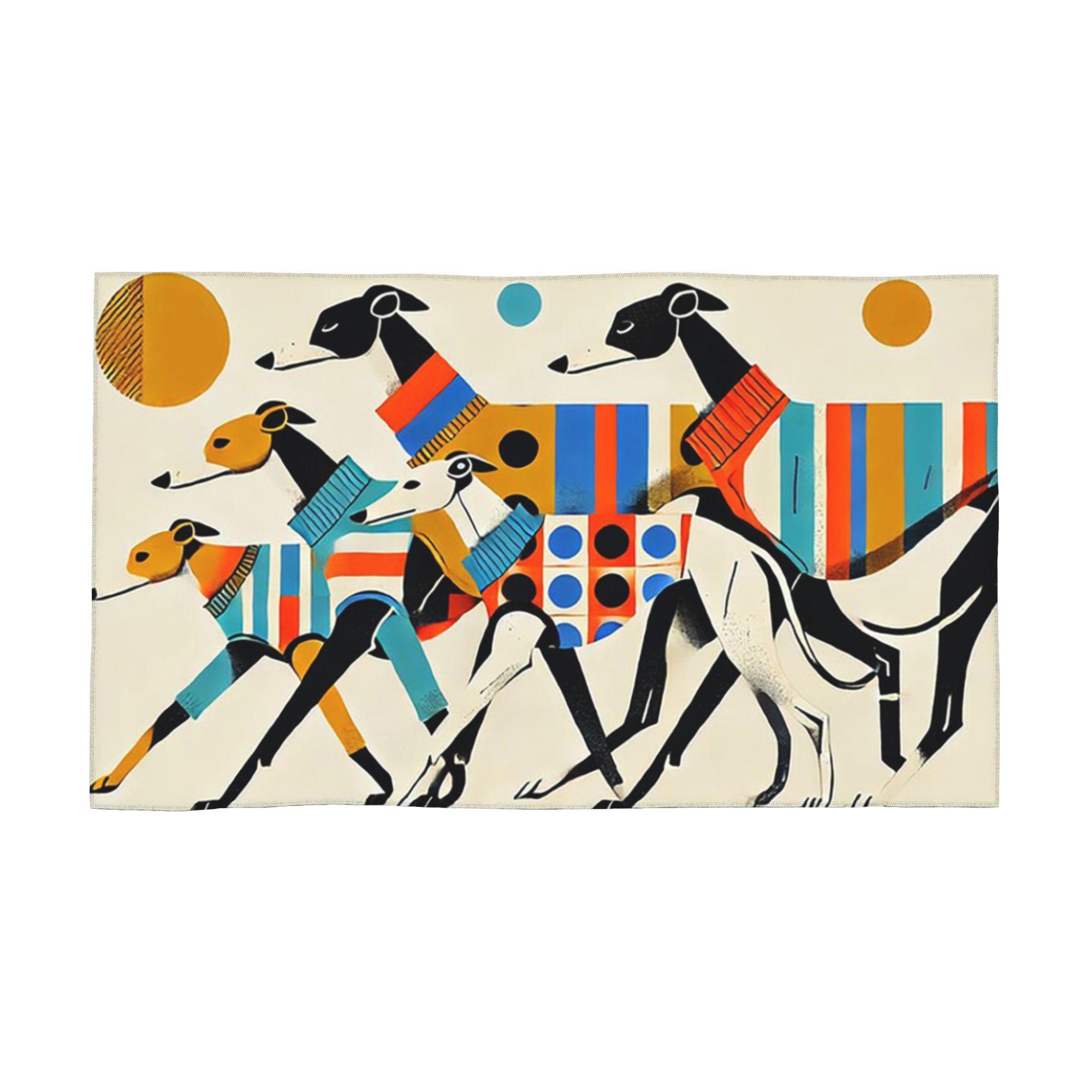 

Sighthound Greyhound Whippet Lurcher Soft Face Towel Quick Dry Pool Bath Cotton Towels Absorbent W40*H60(CM)
