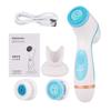 2 Modes USB Rechargeable Face Washing Brush Device Frequency Silicone Facial Cleansing Brush Blackhead Removal Acne Cleanser Machine 3V