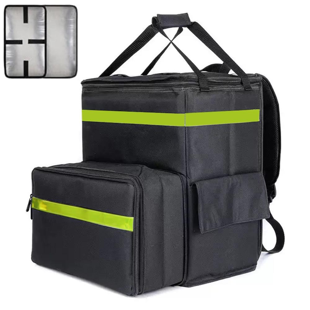 Waterproof Pizza Delivery Bag Large Capacity Insulated Backpack Reusable Picnic Bag  Food Delivery