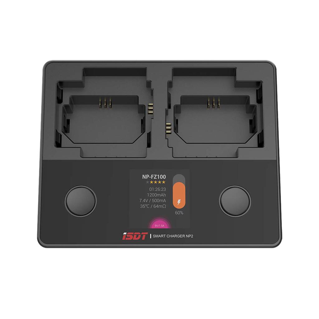 ISDT NP2 All In one Camera Battery Charger can fit for NP-FZ100 NP-FW50 NP-BX1 ISDT NP2 All In one Camera Battery Charger can fit for NP-FZ100 NP-FW50 NP-BX1