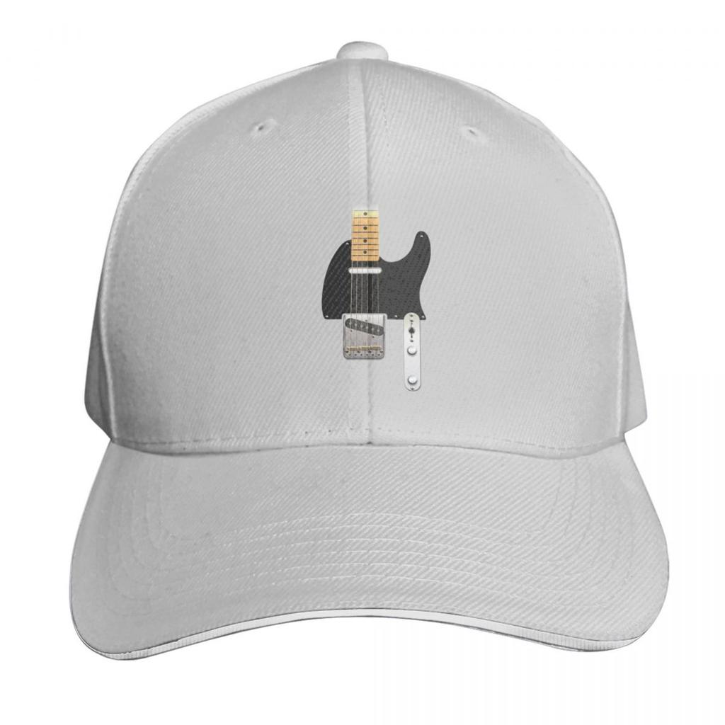 TELE STYLE GUITAR DIGITAL ILLUSTRATION Baseball Cap Sunscreen Mountaineering Golf Wear Streetwear Womens Hats Unisexs