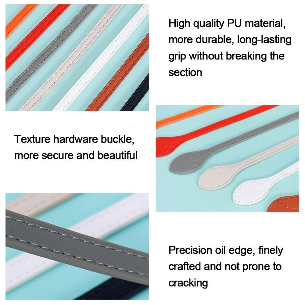 2Pcs PU Leather Bag Handle Shoulder Bag Strap Replacement Handbag Belt Straps DIY For DIY Women Handmade Bag Accessories