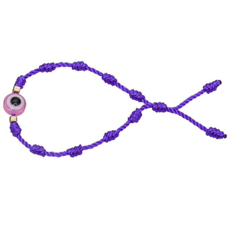 New Evil Eye Braided Bracelet Lucky Red Black Color Thread Couple Chain Handmade Prayer Bangles Pulsera Jewelry Gift for