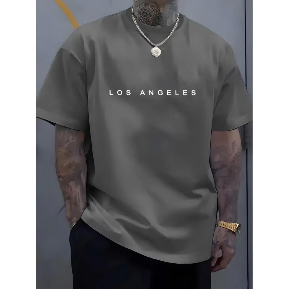 Men's Fashion Trendy Round Neck T-shirt Versatile Short Sleeve Shirt Outdoor Trendy Breathable T-shirt
