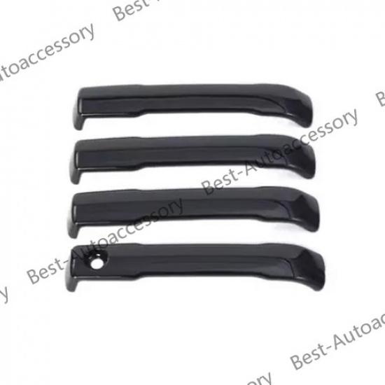 For Toyota Tundra & Tacoma & Sequoia Car Exterior Door Handles Black Trim Cover