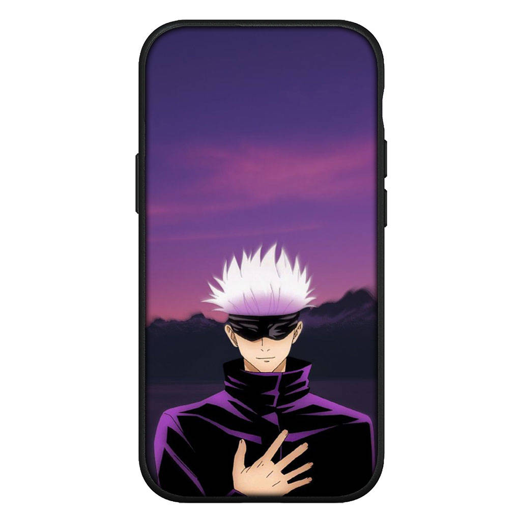 Dla iPhone 16 15 Xiaomi Redmi Note 14 13 12 11 Pro Max X 8 16e Samsung Galaxy S25 S24 S23 Moto OPPO Huawei Jujutsu Anime Kaisen Gojo Satoru Etui na telefon